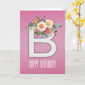 Carte Elegancia Floral de Cumpleaños (Fleur jaune)