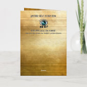 Carte Elegant 3 Layer Cake Personalized Birthday (Dos)