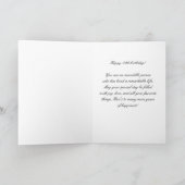 Carte Elégant 80 et fabuleux ornement 80e anniversaire (Intérieur)