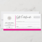 Carte ELEGANT AFFAIRES moderne chic fuschia rose (Devant)