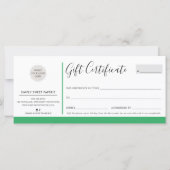 Carte ELEGANT AFFAIRES moderne logo chic plante vert (Devant)