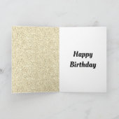 Carte Elégant anniversaire heureux personnalisé 100e (Intérieur)