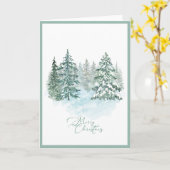 Carte Élégant arbre de Noël moderne non photo plié (Fleur jaune)