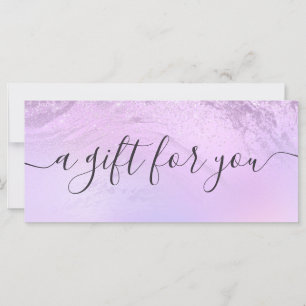 Carte Elégant artiste maquillage en parties scintillant