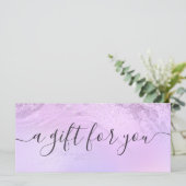 Carte Elégant artiste maquillage en parties scintillant  (Debout devant)