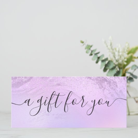 Carte Elégant artiste maquillage en parties scintillant (Debout devant)