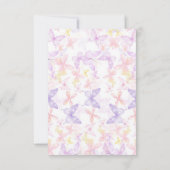 Carte Élégant Baby shower de rousseur papillon (Dos)