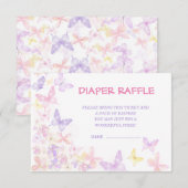 Carte Élégant Baby shower de rousseur papillon (Devant / Derrière)