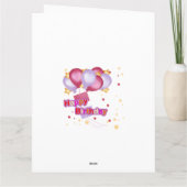 Carte Elegant Birthday Card for Her – Personalized Greet (Dos)