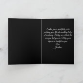 Carte Elegant Black Gold Diamonds Pearls 40th Birthday (Intérieur)