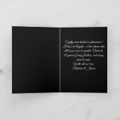 Carte Elegant Black Gold Pearl Diamond 80th Birthday (Intérieur)