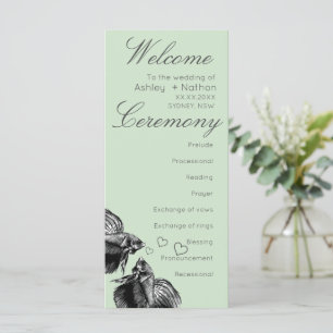 Carte Elégant Black Gold Watercolor Mariage de poisson