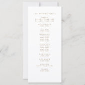 Carte Elégant Blush Floral Aquarelle Mariage blanc (Dos)