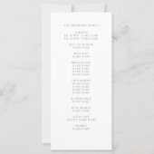 Carte Elégant Blush Floral Aquarelle Mariage moderne (Dos)