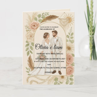 Carte Elegant Boho Wedding Stationery Suite - Olivia & L