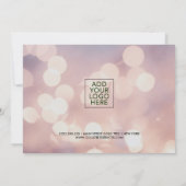 Carte Élégant Bokeh rose subtil | Certificat cadeau (Dos)