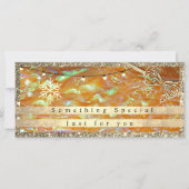 Carte Élégant bon cadeau Gold | Parties scintillant et P (Devant)