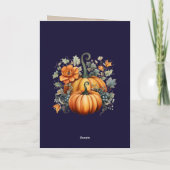 Carte Élégant Bon thanksgiving photo (Dos)