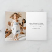 Carte Élégant Bon thanksgiving photo (Intérieur)