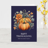 Carte Élégant Bon thanksgiving photo (Fleur jaune)