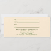 Carte Élégant certificat cadeau de Noël (Dos)