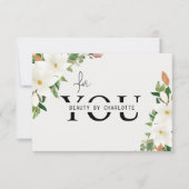 Carte Élégant certificat cadeau Floral pour entreprise (Devant)