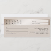 Carte Élégant Champagne Luxueux et Moderne (Dos)