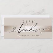 Carte Élégant Champagne Luxueux et Moderne (Devant)