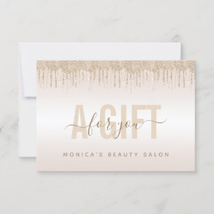 Carte Elégant Champagne Parties scintillant Driving Beau