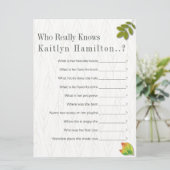 Carte Élégant chêne d'automne Merveilleux minimaliste Ma (Debout devant)