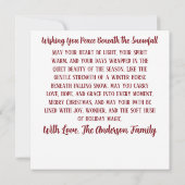 Carte Elegant Christmas Horse with Winter Wreath Custom (Dos)