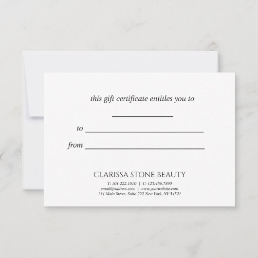 Carte Elégant ciseaux d'or rose moderne coiffeur (Dos)