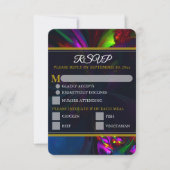 Carte Elegant Classic Modern Floral Pattern #902 Wedding (Devant)