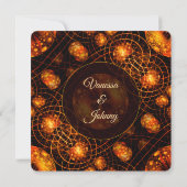 Carte Elegant Classic Modern Gold #901 Wedding RSVP Card (Dos)