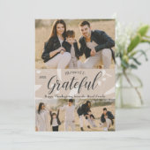 Carte Elégant classique automne Thanksgiving personnalis (Debout devant)