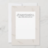 Carte Elégant classique automne Thanksgiving personnalis (Dos)