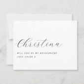 Carte Élégant Classique Simple Serez-Vous À Moi ? (Devant)