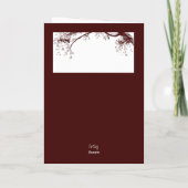 Carte Élégant Couple Rouge amoureux Saint Valentin (Dos)