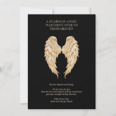 Carte Elegant Cream Delicate Angels Wings Design (Devant)