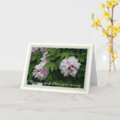 Carte Élégant deuxième anniversaire de Mariage avec des (Fleur jaune)