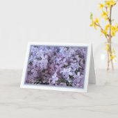 Carte Élégant deuxième anniversaire de Mariage violet Li (Fleur jaune)