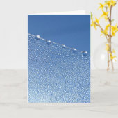 Carte Elégant Dew Drop, Méditation de la nature Poésie (Fleur jaune)