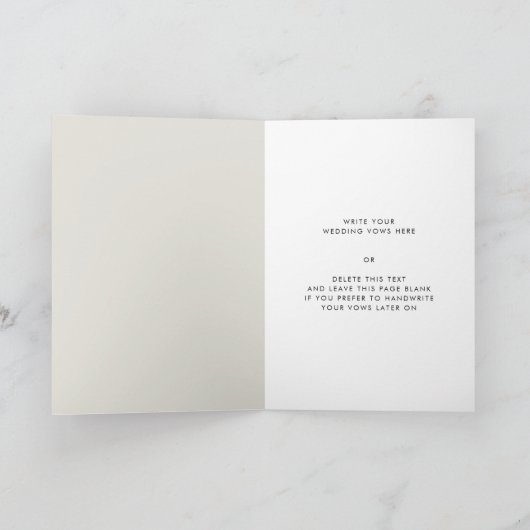 Carte Élégant et moderne Lumière Sage vert Ses voeux (Intérieur)