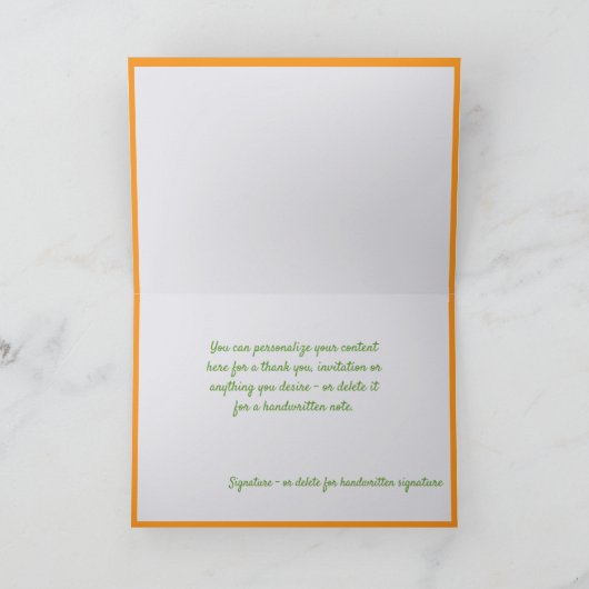 Carte Elégant été rose Flamant rose Palm Tree Salutation (Intérieur)