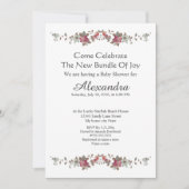 Carte Elégant Eucalyptus Floral Rose (Devant)