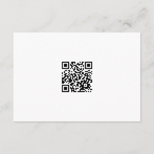 Carte Elégant Eucalyptus Peonies Mariage RSVP (code QR) (Dos)
