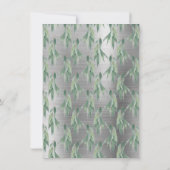 CARTE ÉLÉGANT EUCALYPTUS WREATH SILVER ENREGISTRER LA DA (Dos)