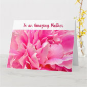 Carte Élégant Extraordinaire Patient Mère Genre Aimer Pe (Fleur jaune)