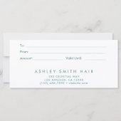 Carte Élégant Fleur sauvage Field Certificat cadeau (Dos)