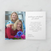 Carte Elegant Floral Clock Belated Birthday Card (Intérieur)